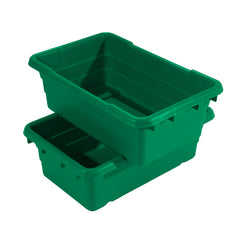 Green Jumbo Lug Cross Stack and Nest Container by FarrellPack
