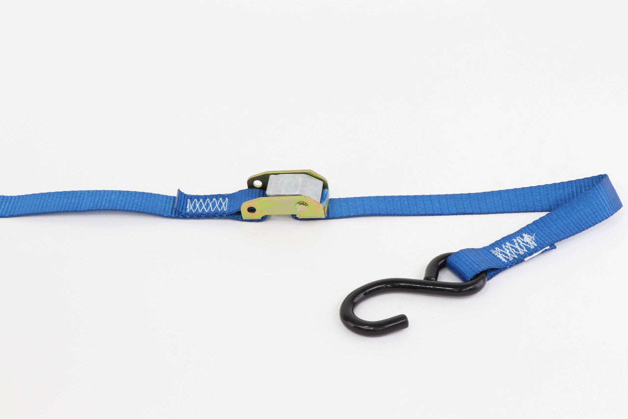 Kinedyne 1 inch by 15 foot Heavy-Duty Vinyl Coated S Hook Cam Utility Strap by Kinedyne, industrial tie-down with vinyl coated S hook and cam buckle