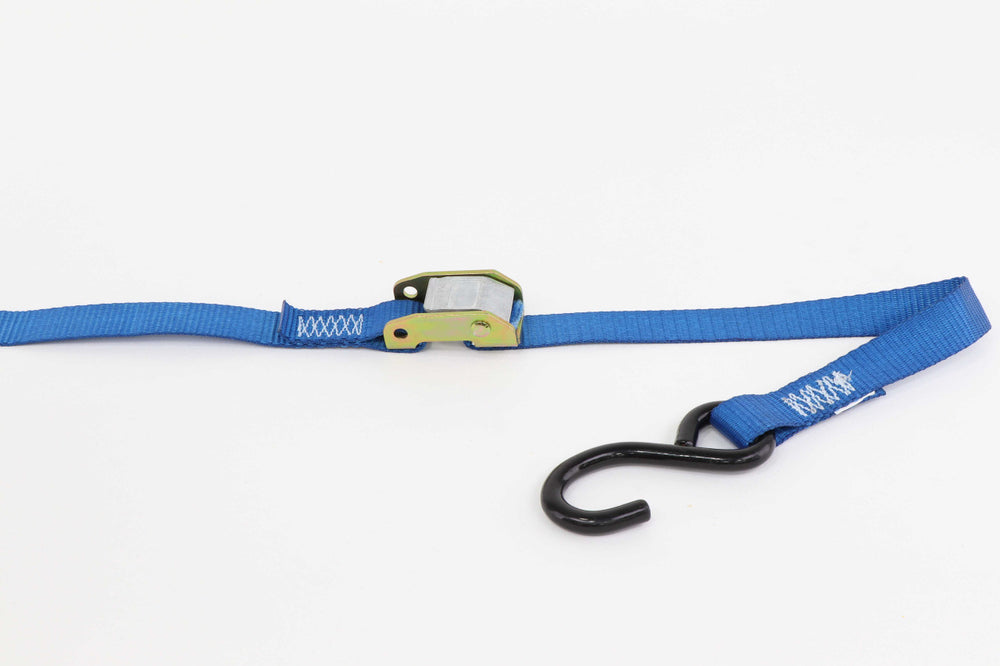 Kinedyne 1 inch by 15 foot Heavy-Duty Vinyl Coated S Hook Cam Utility Strap by Kinedyne, industrial tie-down with vinyl coated S hook and cam buckle