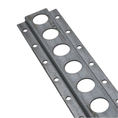 Kinedyne 10' Series F 3/4" Hole Galvanized Horizontal/Vertical Logistic Track by Kinedyne mounted for cargo securement