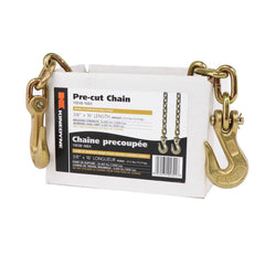 Kinedyne 3/8" by 16' Grade 70 Grab Hook Chain Assembly by Kinedyne, heavy-duty tie-down chain for transport and load securement