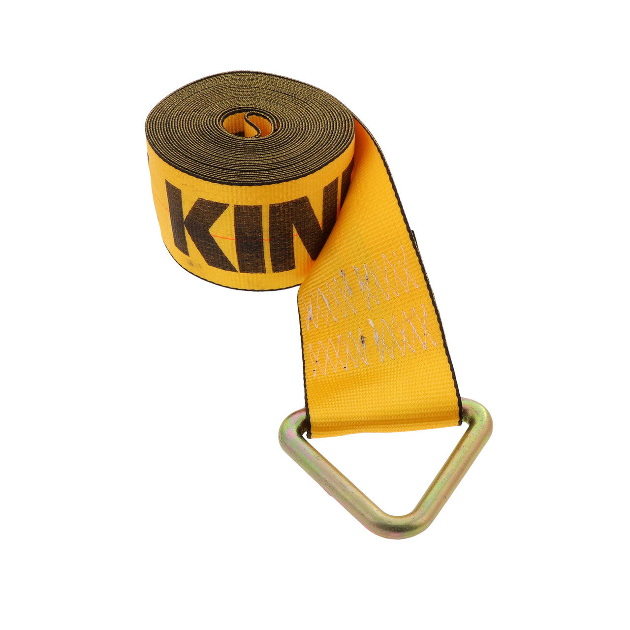 Kinedyne 4" by 40' Delta Ring Winch Strap by Kinedyne, heavy-duty 4x40 foot tie-down with Delta Ring end fitting