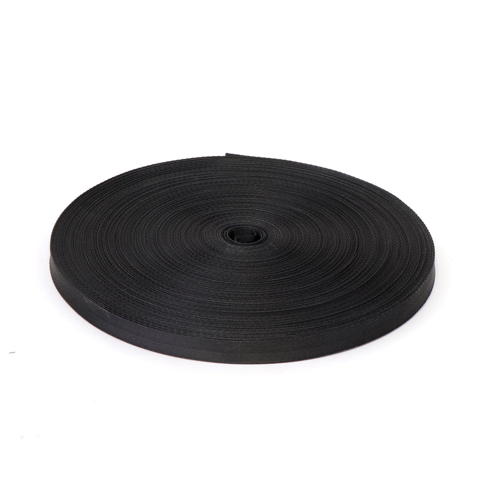 Kinedyne Bulk 1 inch Black Polyester Web industrial webbing roll for cargo securement and tie-down applications