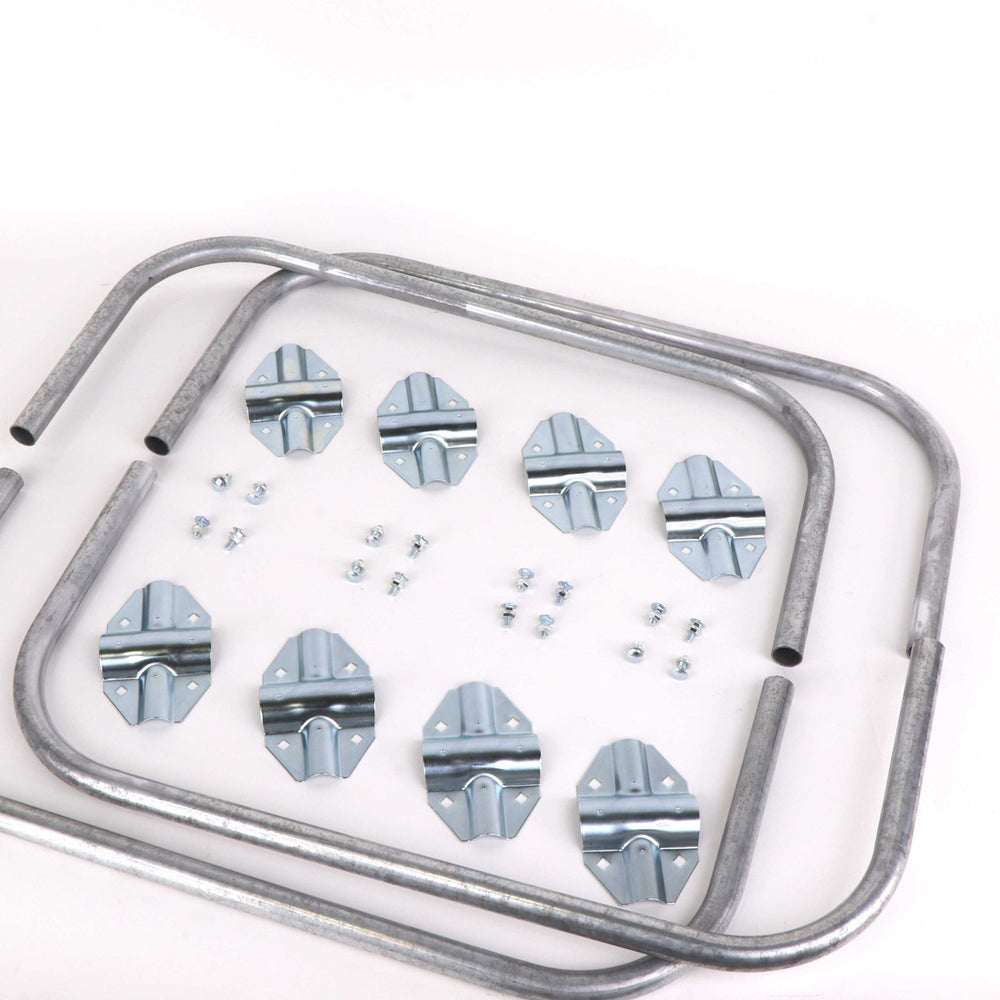 Kinedyne Cargo Hoop Set for Saf-T-Lok Bars showing two hoops and attaching hardware by Kinedyne