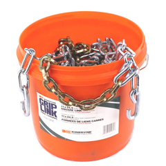 Kinedyne Grip Link 11 x 24.5 Dual-Triple Square Link Cross Tire Chains by Kinedyne, heavy-duty square-link traction chains for semi-trucks