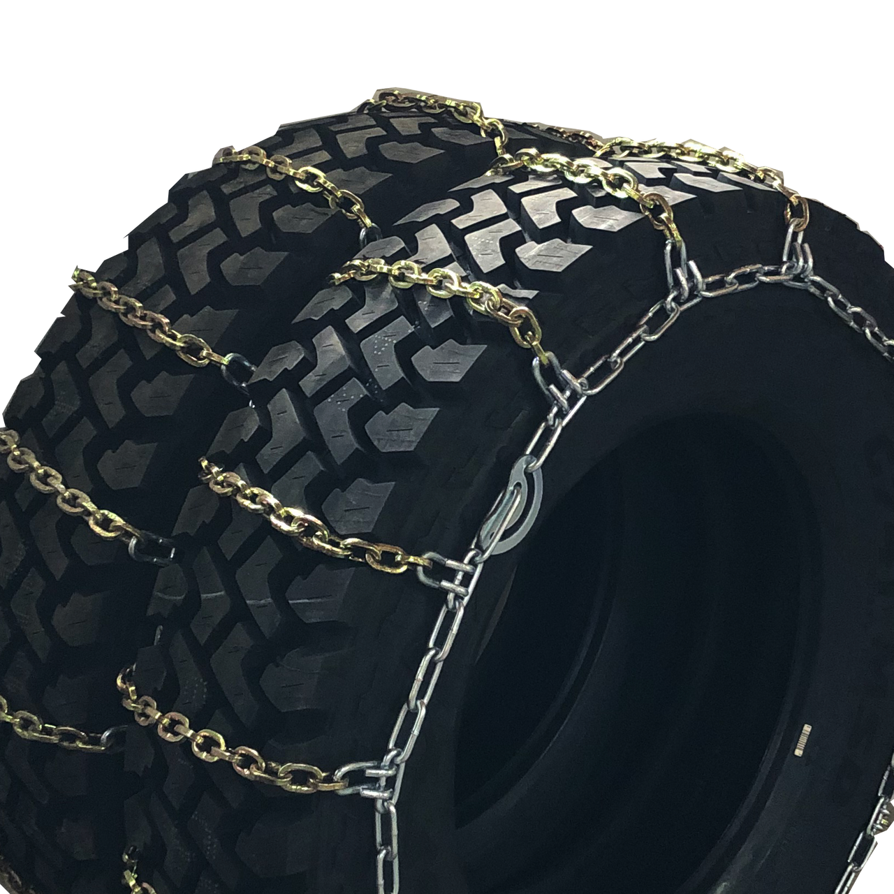 Kinedyne Grip Link 11 x 24.5 Dual-Triple Square Link Cross Tire Chains by Kinedyne, heavy-duty square-link traction chains for semi-trucks