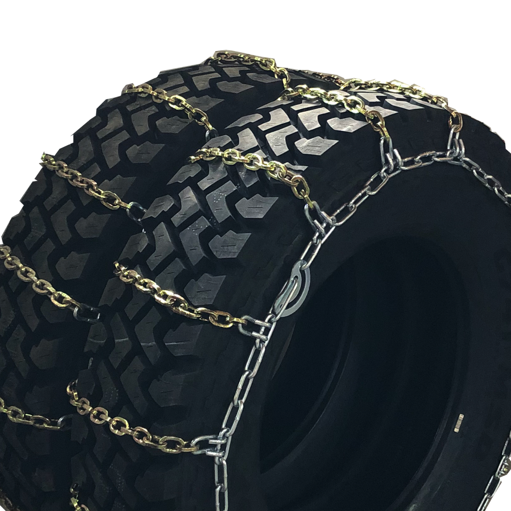 Kinedyne Grip Link 11 x 24.5 Dual-Triple Square Link Cross Tire Chains by Kinedyne, heavy-duty square-link traction chains for semi-trucks