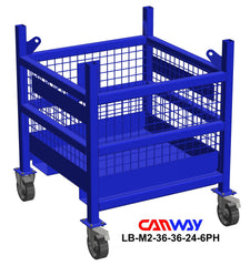 Certified Lift Basket Mesh 1000 LBS. CAP. c/w 6PH-TLB Casters