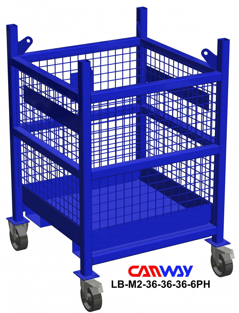 Certified Lift Basket Mesh 2000 LBS. CAP. c/w 6PH-TLB Casters