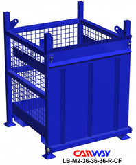 Certified Lift Basket Mesh 2000 LBS. CAP. c/w Ramp and 6PH-TLB Casters