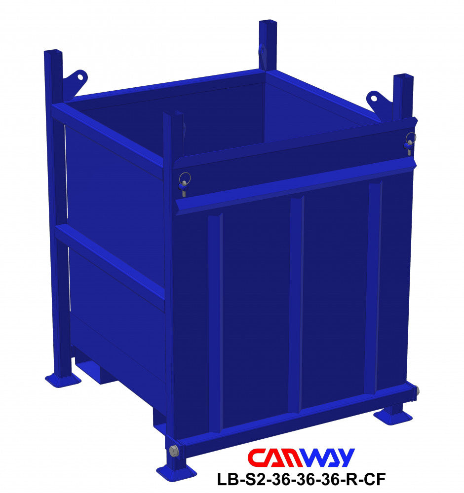 Certified Lift Basket Solid 2000 LBS. CAP. c/w Ramp and Cup Foot