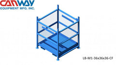 Certified Lift Basket Solid 2000 LBS. CAP. c/w Ramp and 6PH-TLB Casters
