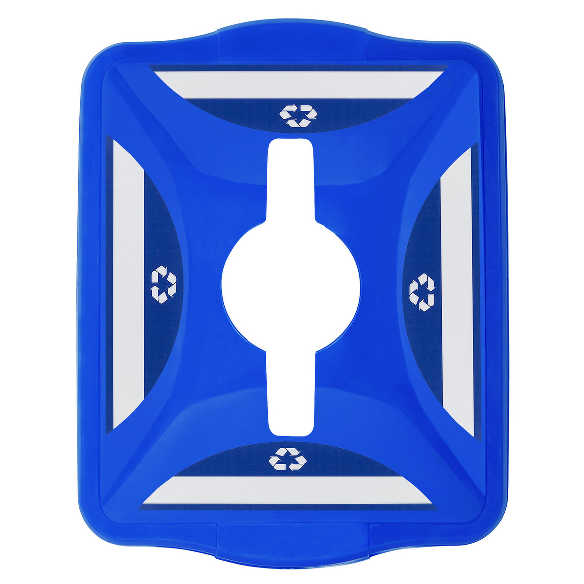 Blue Recycling Container Lid 19" x 15.5" by FarrellPack - N408600-200-01