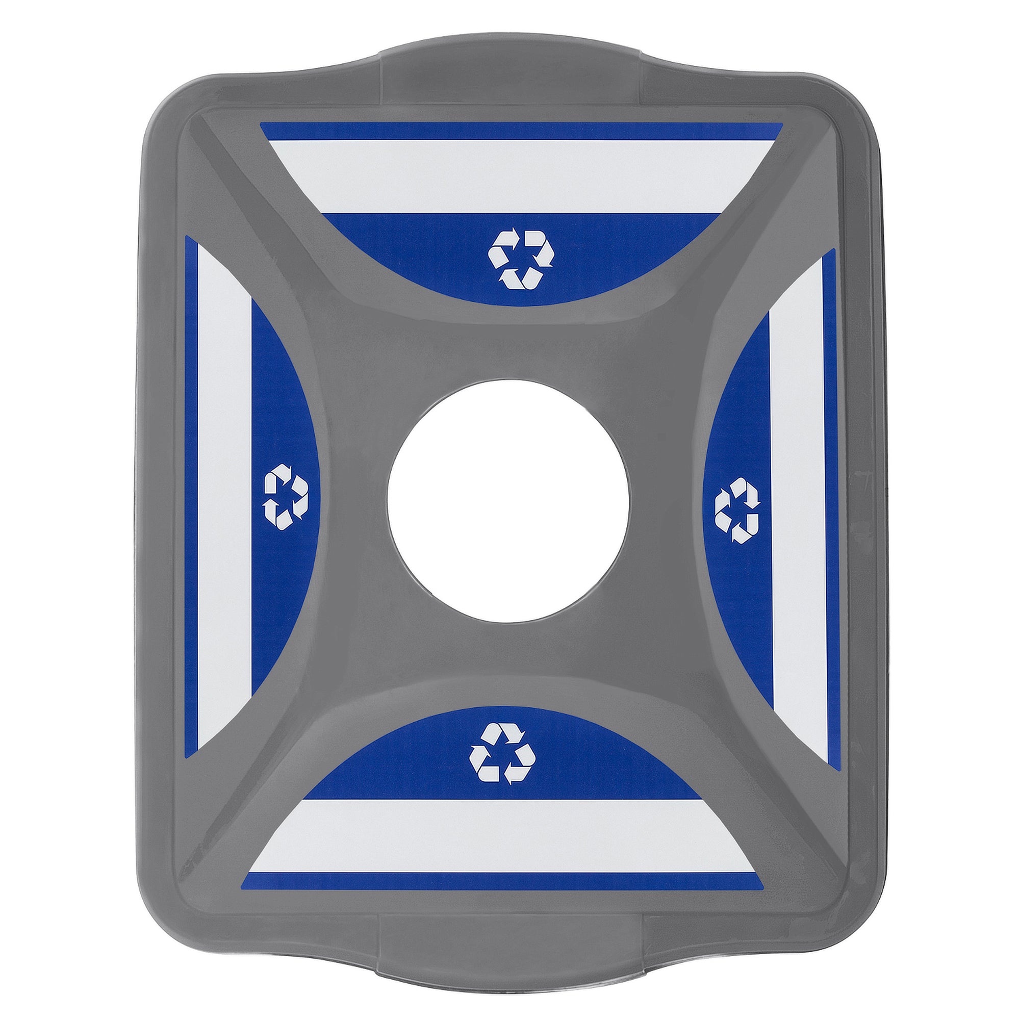 Grey Recycling Container Lid 19" x 15.5" - N408700-100-01