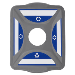 Grey Recycling Container Lid 19" x 15.5" - N408700-100-01