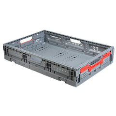 Grey Vented Collapsible Container by FarrellPack
