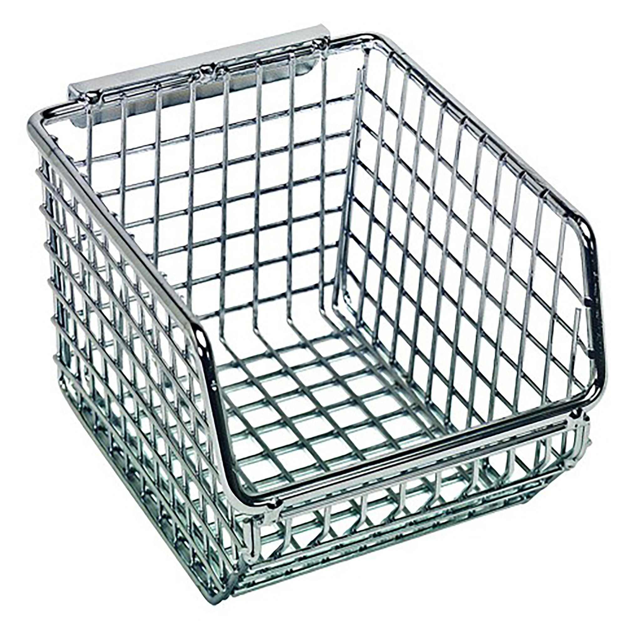 Chrome Mesh Hanging & Stacking Bin 5-1/4" x 4-1/4" x 3" - QMB510C