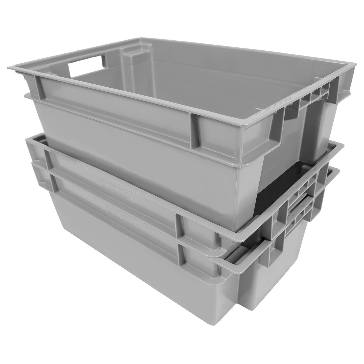 Grey Solid Stack and Nest Container 24"x16"x8" - SN2416080021000