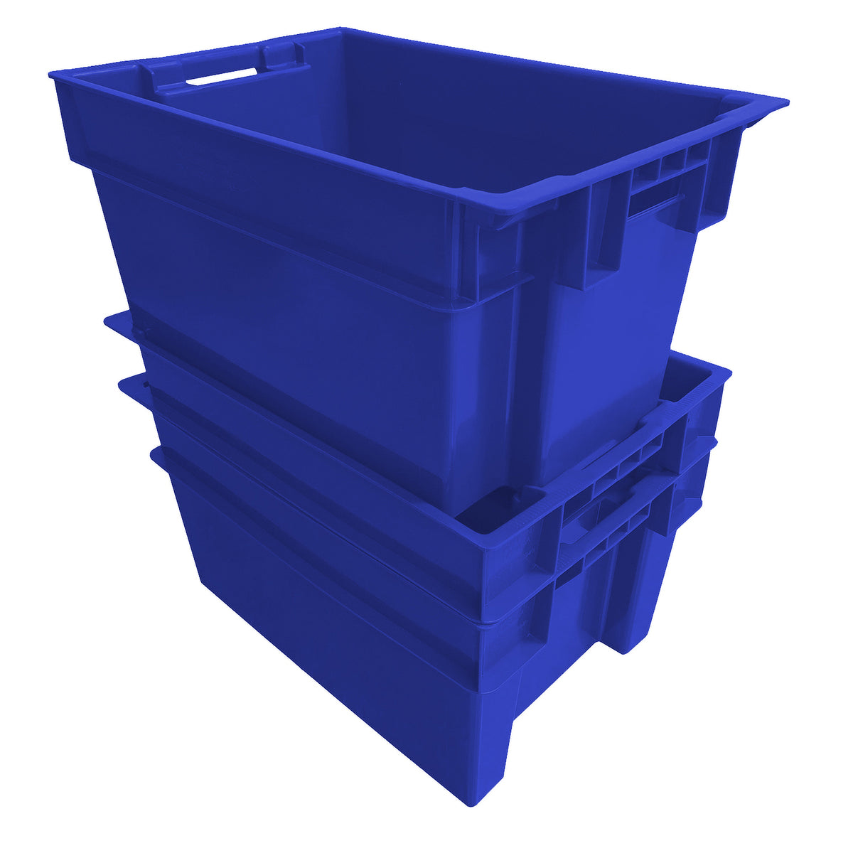 Blue Solid Stack and Nest Container 24"x16"x12" - SN2416120023000