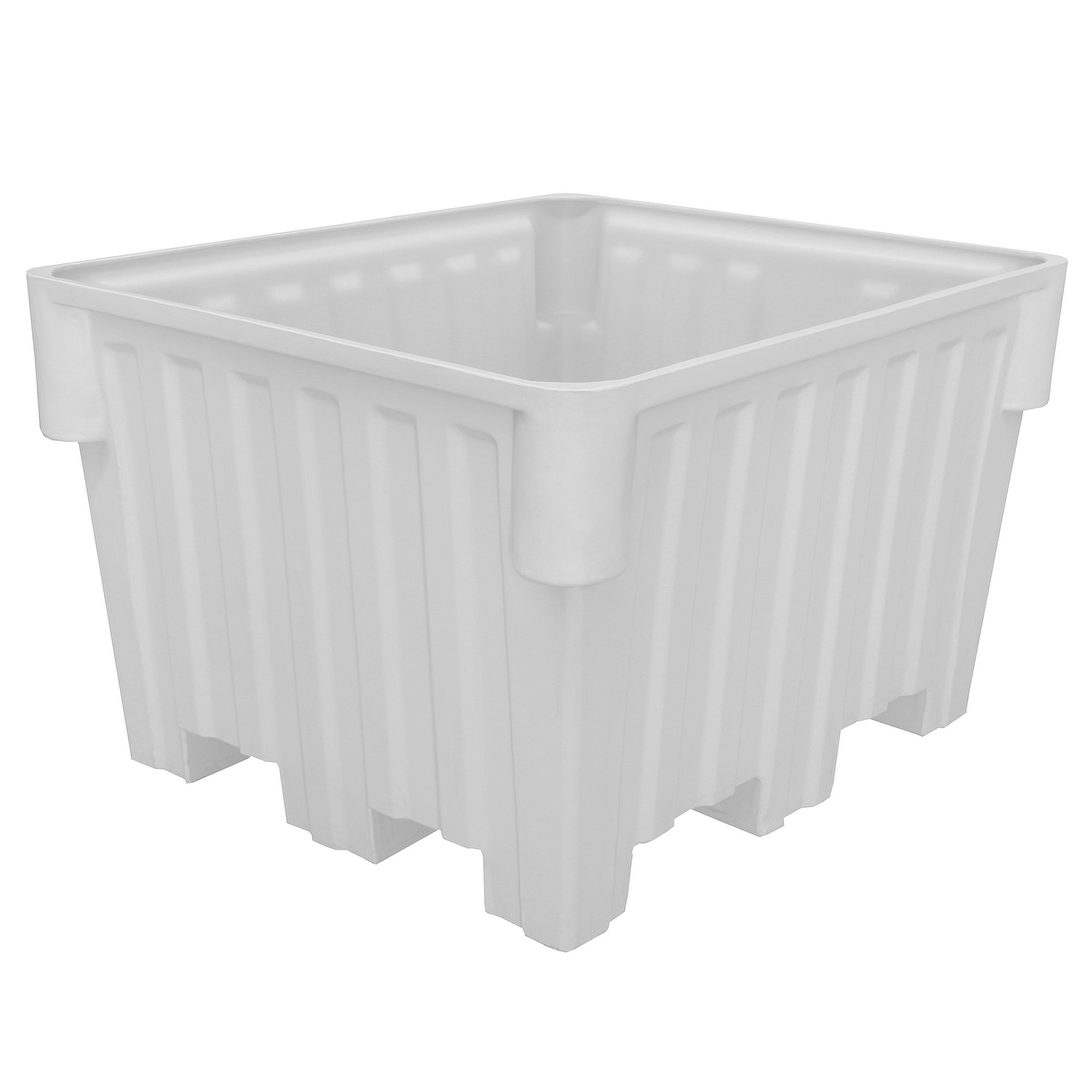 White 48"x42"x30" Nesting Forklift Bin by FarrellPack - TS4800BASEWHITE