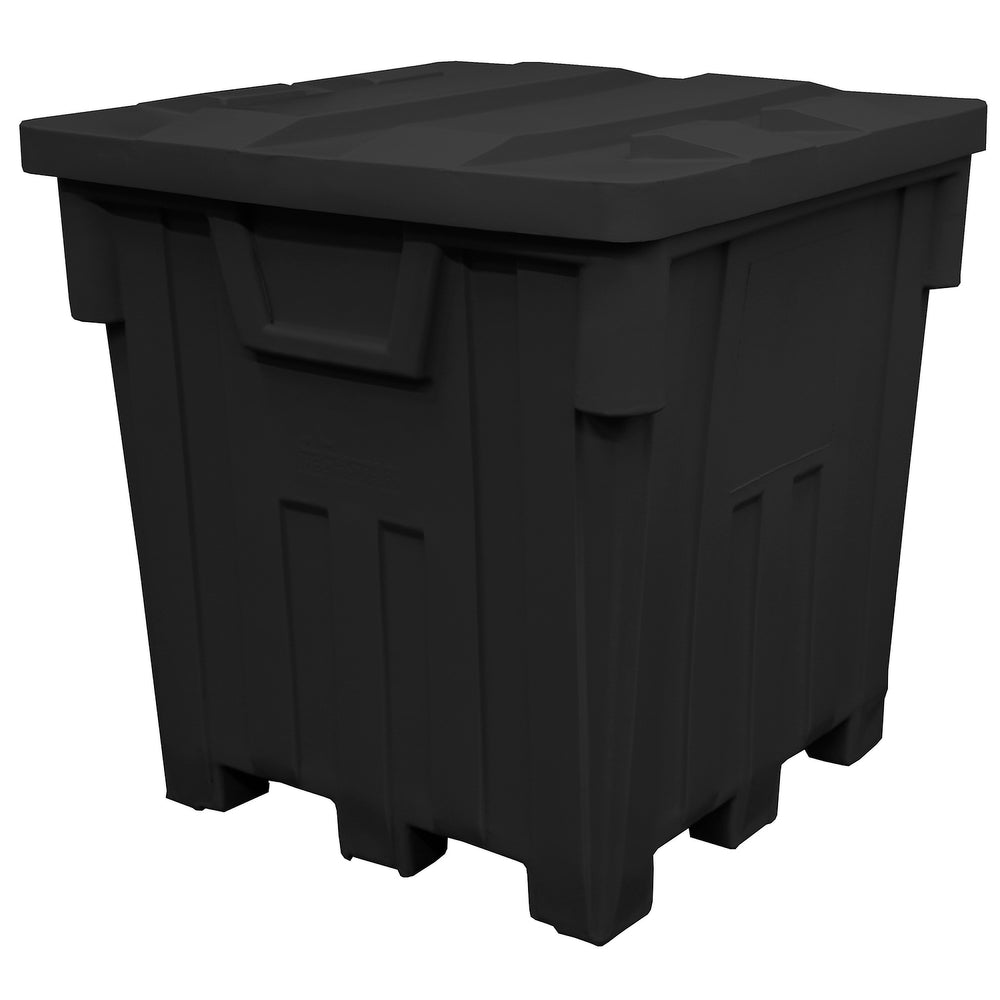 Black Nesting Forklift Bin w/ Lid by FarrellPack