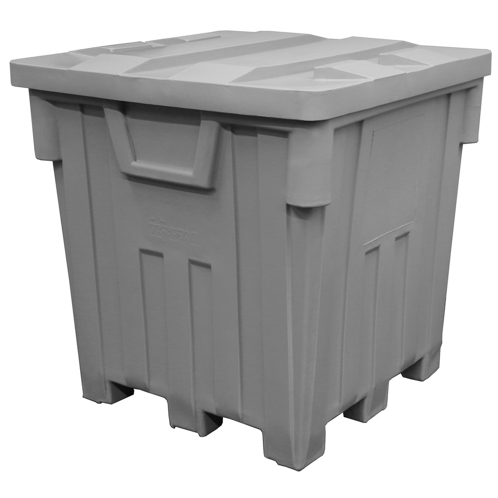 Grey Nesting Forklift Bin w/ Lid by FarrellPack