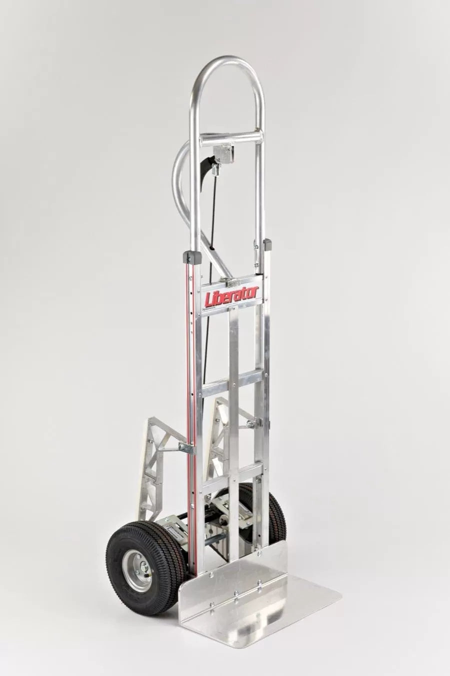 Straight Loop Vertical Grip Disc Brake Hand Truck with Pneumatic Wheels