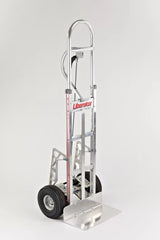 Straight Loop Vertical Grip Disc Brake Hand Truck with Pneumatic Wheels