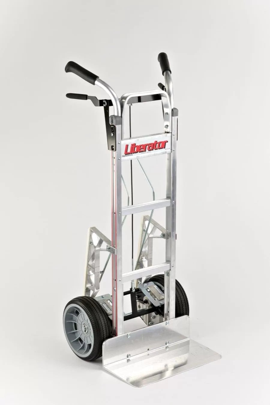 Double Grip Disc Brake Hand Truck with No Flat Wheels and Stair Climber