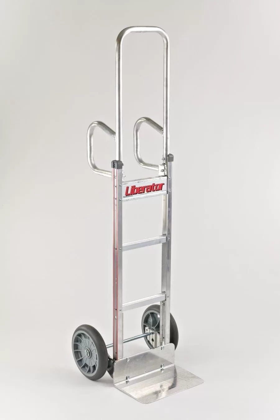 Double Vertical Grip Hand Truck with Balloon Cushion Wheels