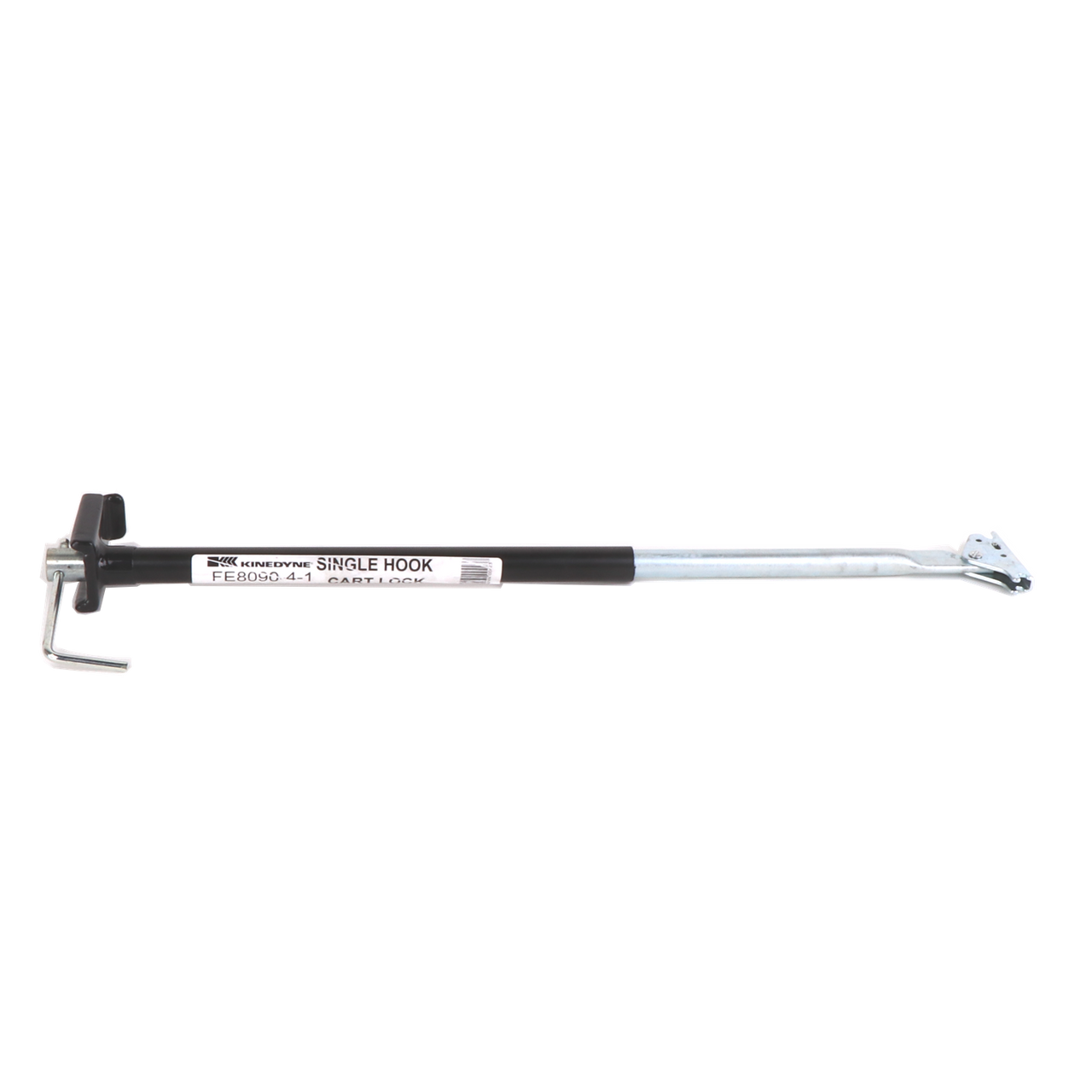 Kinedyne Half Head/Single Hook Cart Lock by Kinedyne for securing roller carts in trailers, steel construction with vinyl coating