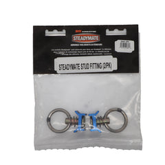 Kinedyne Pair of Series L Single Stud Securement Point Fittings w/ Rings by Kinedyne, durable heat-treated carbon steel tie-down anchors