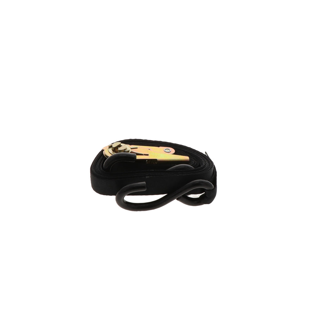 Kinedyne 1" by 15' Vinyl Coated S Hook Ratchet Utility Strap by Kinedyne for cargo tie-down and securement