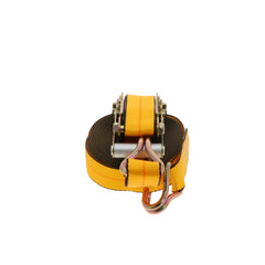 Kinedyne 2" by 30' Narrow Wire Hook Ratchet Strap by Kinedyne showing ratchet assembly, polyester webbing, and narrow wire hooks