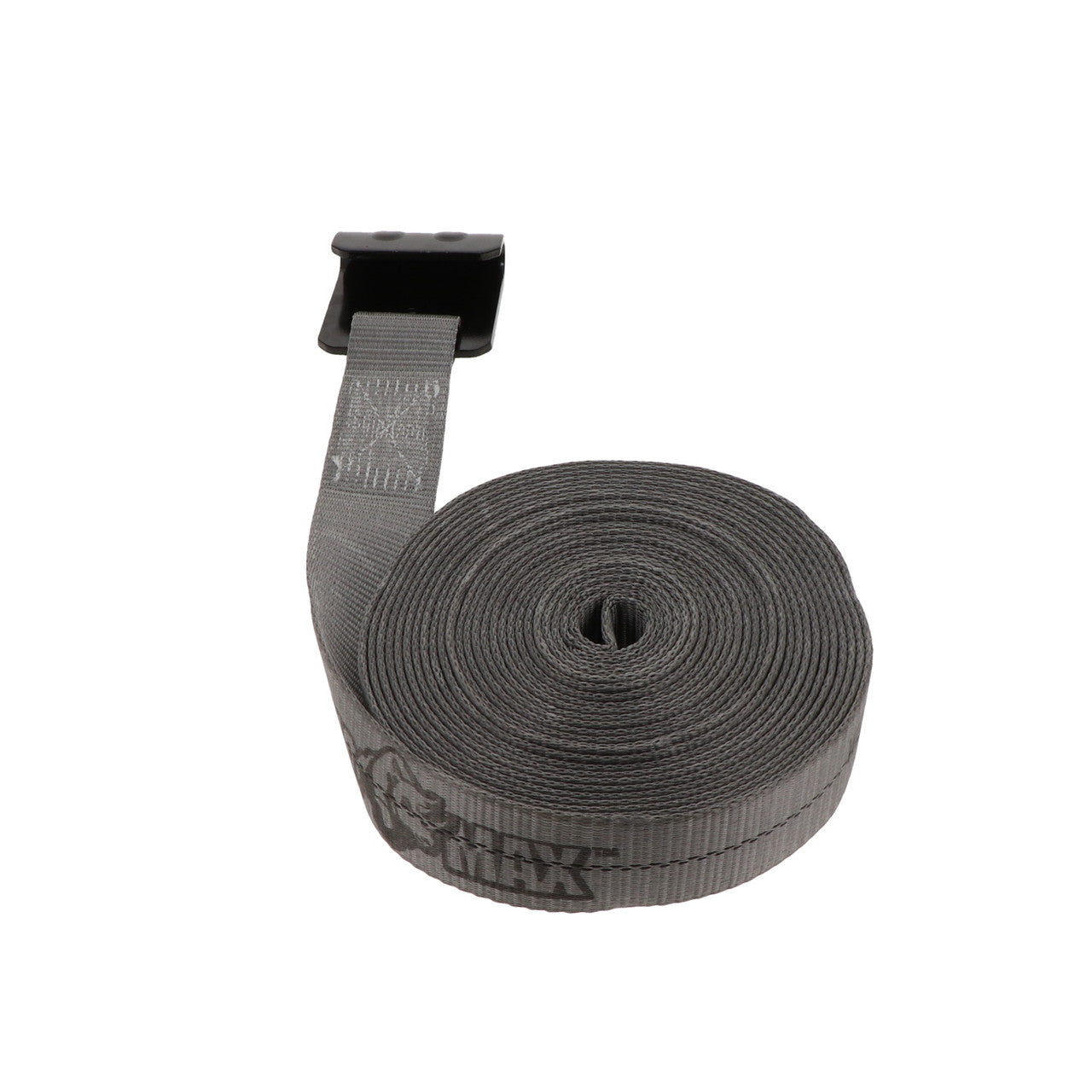 Kinedyne 2" by 30' Rhino MAX Flat Hook Winch Strap showing 2-inch Rhino MAX webbing and FE7915-1 flat hook