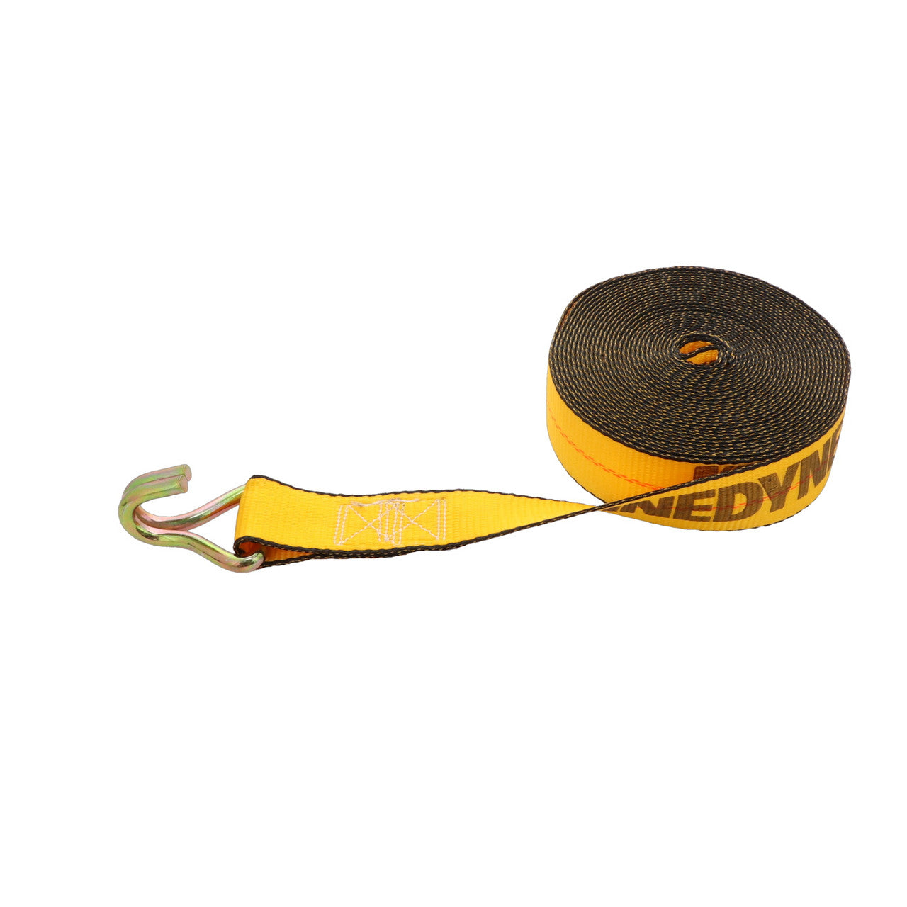 Kinedyne 2" by 30' Wire Hook Winch Strap by Kinedyne for industrial cargo securement, 1,670 lb working load limit