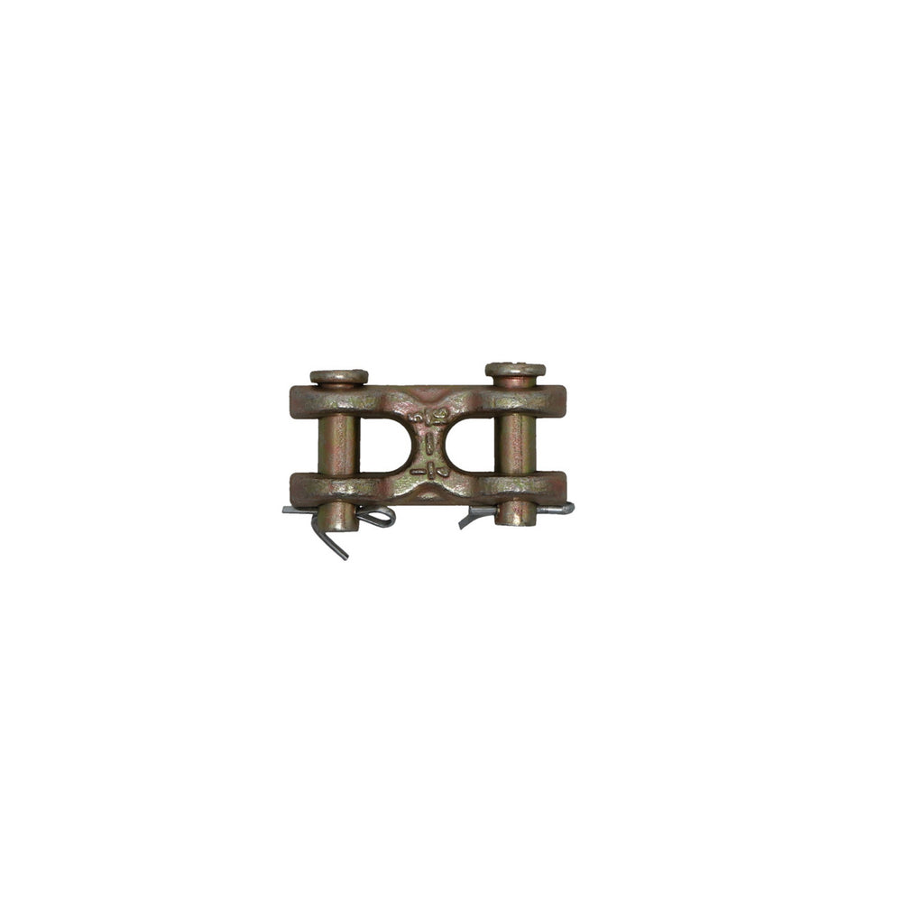 Kinedyne 5/16" Transport Grade 70 Twin Clevis forged carbon steel zinc-plated link for chain connections