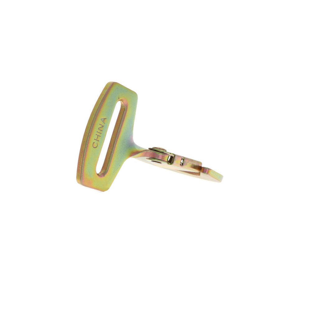 Kinedyne 2" Twisted Snap Hook by Kinedyne, zinc-plated heat-treated carbon steel tie-down snap hook for 2-inch webbing