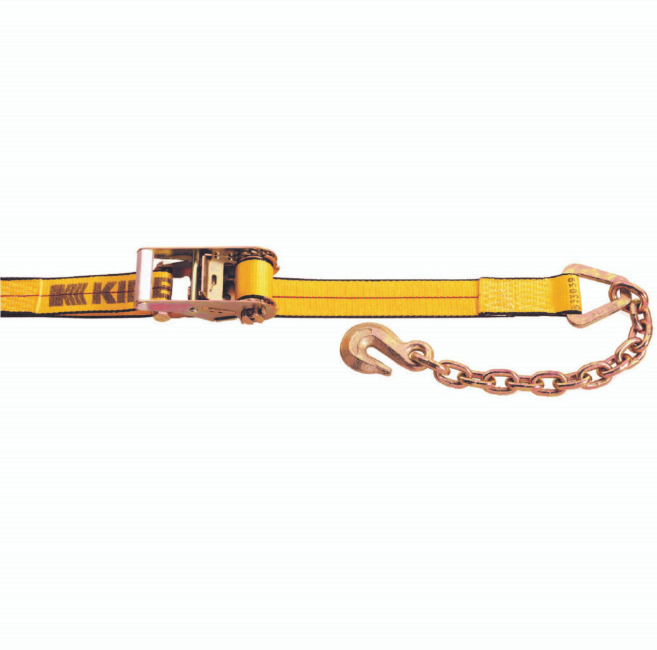 Kinedyne 2" by 30' Chain Anchor Ratchet Strap by Kinedyne, heavy-duty 2-inch webbing with chain anchor hardware