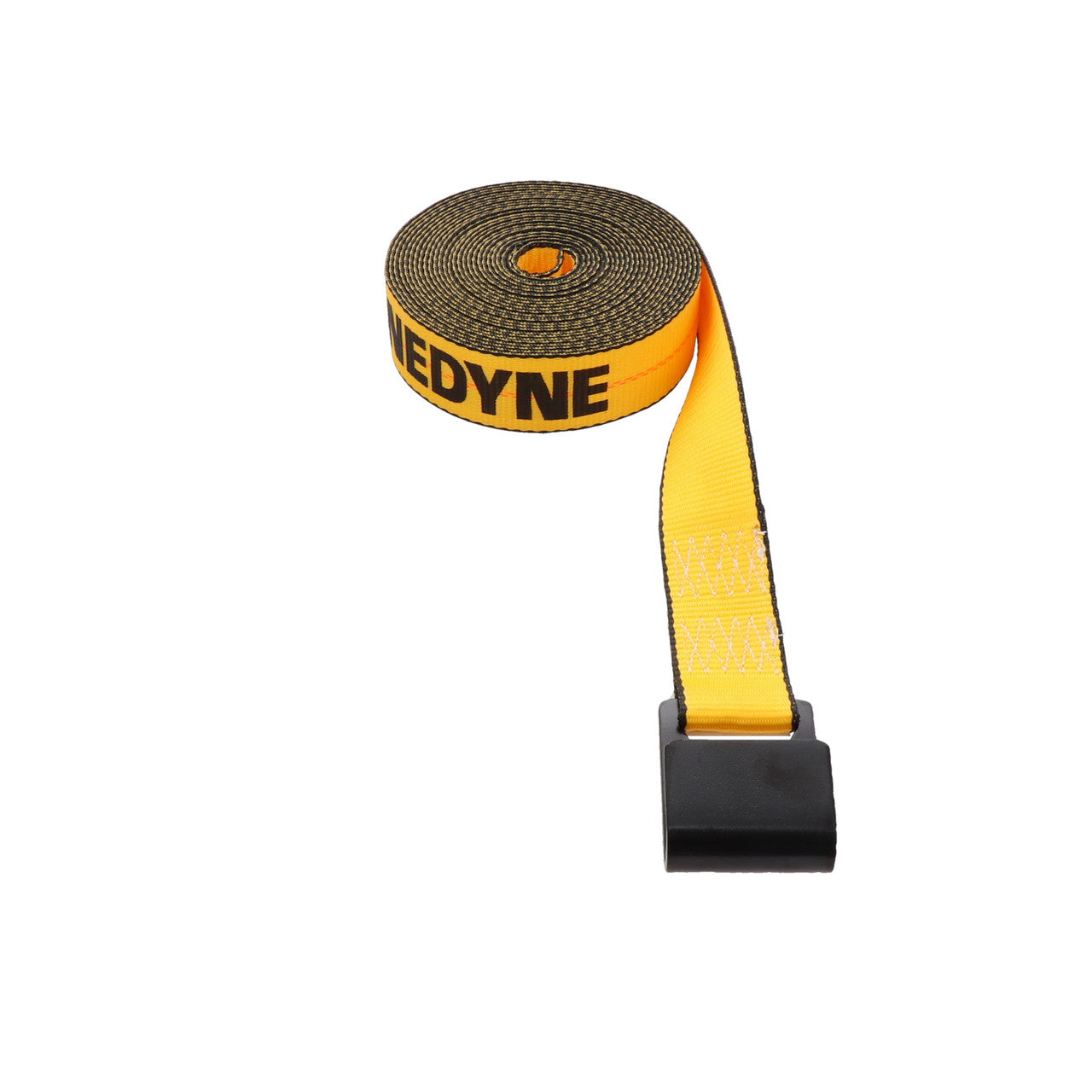 Kinedyne 4" by 40' Flat Hook Winch Strap by Kinedyne, heavy-duty 4-inch polyester webbing with 1021 flat hook