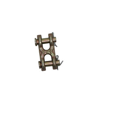 Kinedyne 5/16" Transport Grade 70 Twin Clevis forged carbon steel zinc-plated link for chain connections