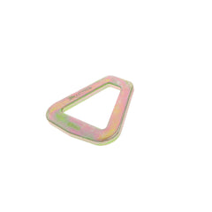 Kinedyne 2" Flat Delta Ring end fitting made of zinc-plated heat-treated carbon steel for 2" webbing