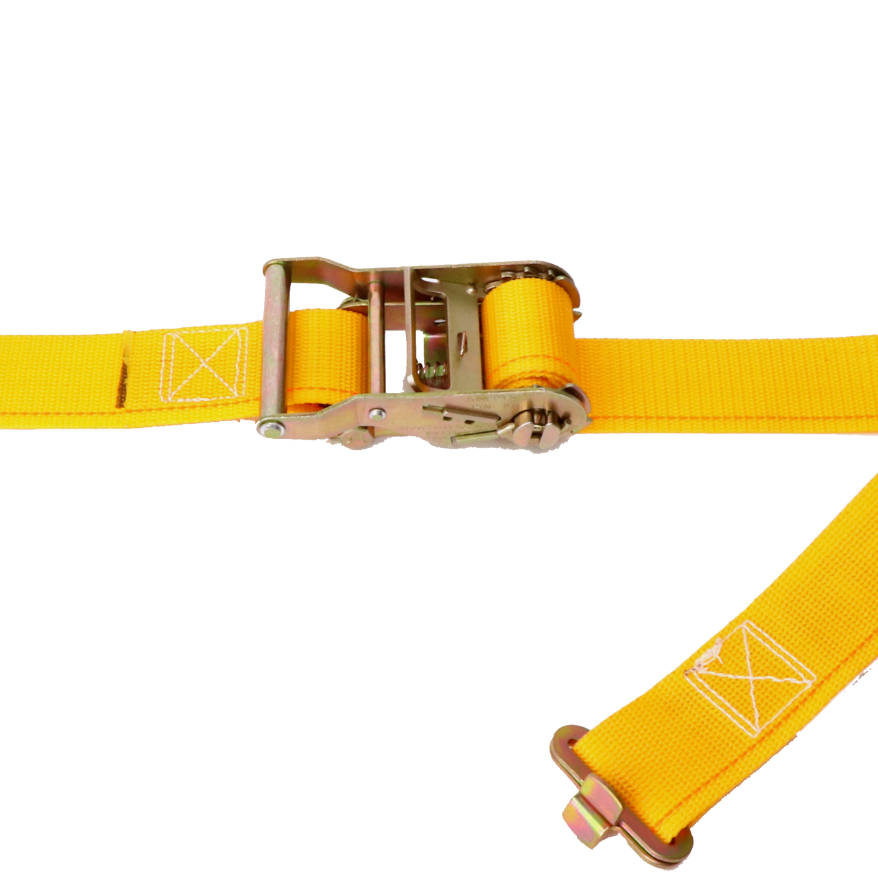Kinedyne 2" by 12' Butterfly Logistic Ratchet Strap by Kinedyne showing strap, ratchet and Series F butterfly fitting