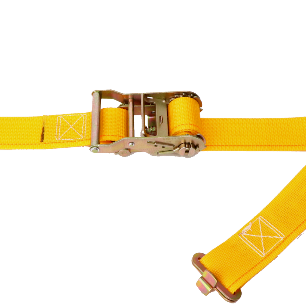 Kinedyne 2" by 12' Butterfly Logistic Ratchet Strap by Kinedyne showing strap, ratchet and Series F butterfly fitting