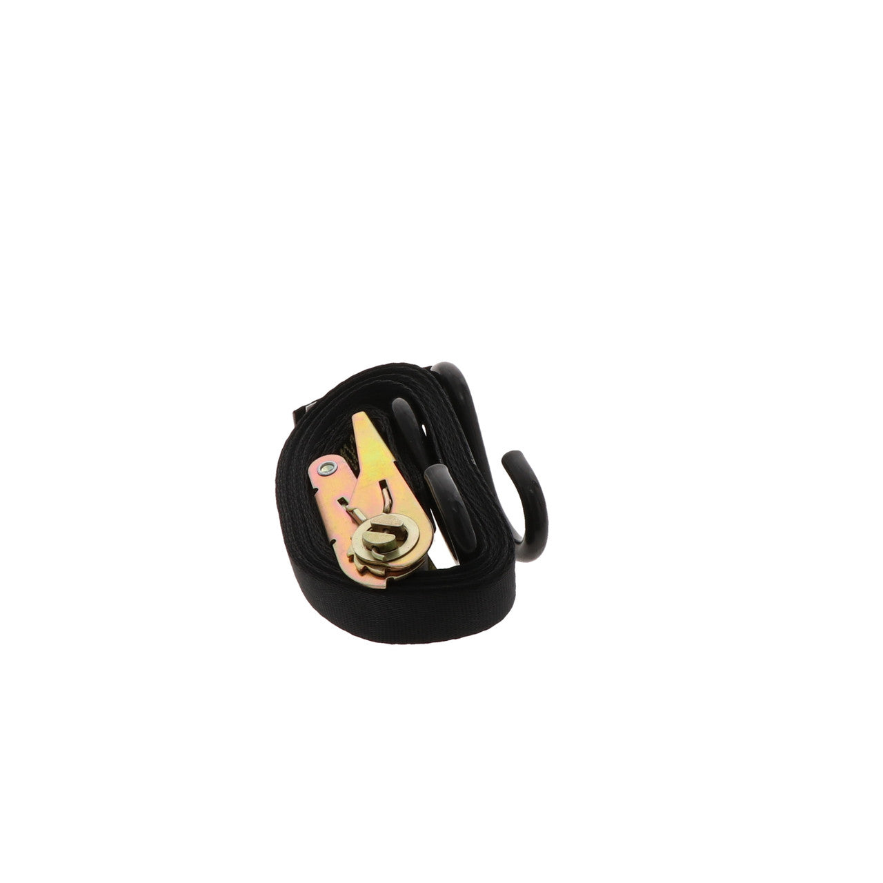 Kinedyne 1" by 15' Vinyl Coated S Hook Ratchet Utility Strap by Kinedyne for cargo tie-down and securement