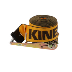 Kinedyne 4" by 27' Flat Hook Ratchet Strap by Kinedyne for industrial cargo securement