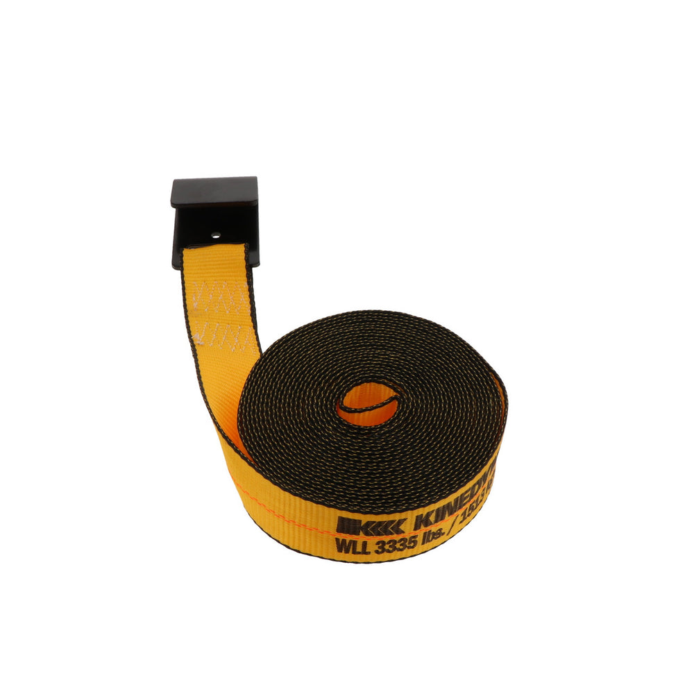 Kinedyne 2" by 25' Flat Hook Ratchet Strap Replacement Adjustable End product image by Kinedyne used for cargo tie-down and load restraint
