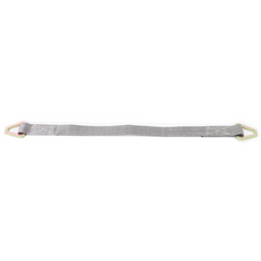 Kinedyne 2" by 3' Heavy-Duty Flat D-Ring Axle Strap product image showing Kinedyne Rhino MAX webbing and flat delta ring