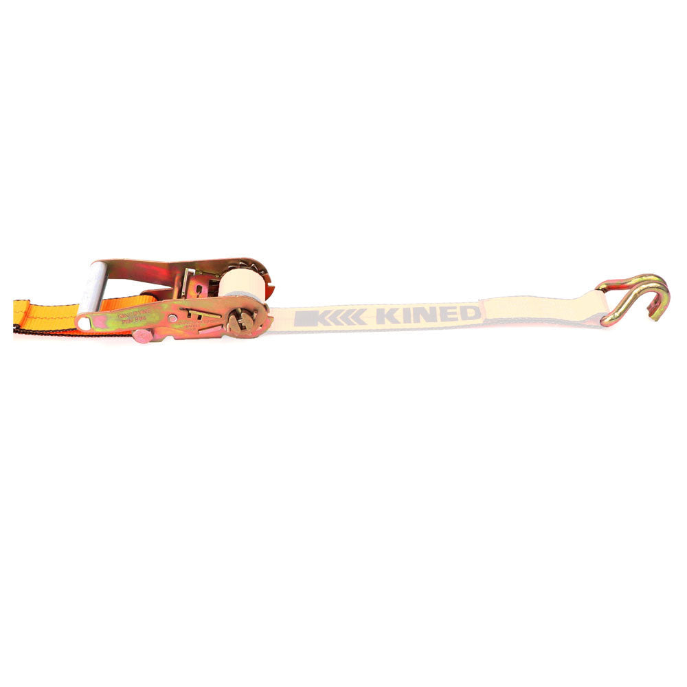 Kinedyne 2" Narrow Wire Hook Ratchet Strap Replacement Fixed End w/ Ratchet by Kinedyne, zinc-plated ratchet and wire hook on 2" webbing