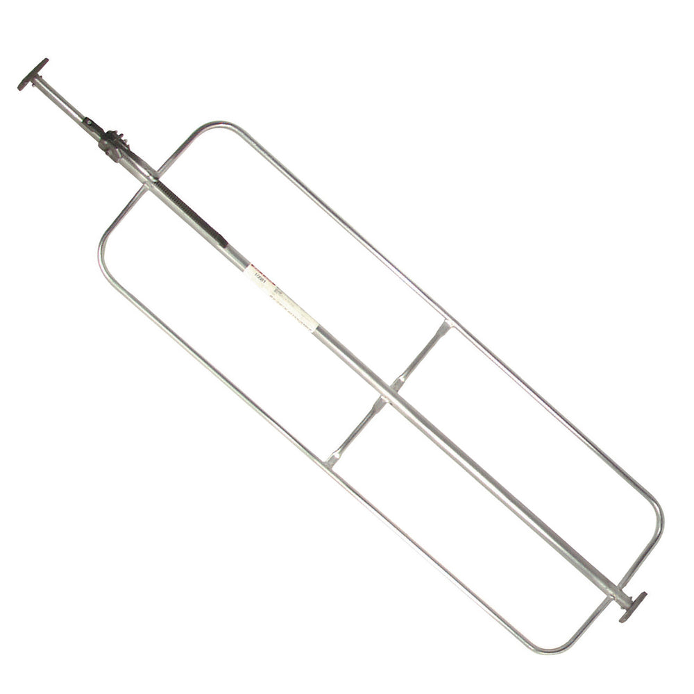 Kinedyne 86" - 104" Galvanized Square Steel Jack Bar w/ Hoop Set by Kinedyne, adjustable square steel jack bar with welded hoops and rubber feet